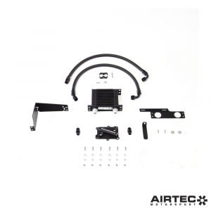 ATMSFT1 kit radiatore olio specifico 500 abarth 595 695 airtec motorsport frontale raffreddamento oil cooler kit supporto biscotto biscottino scambiatore calore mtelaborazioni